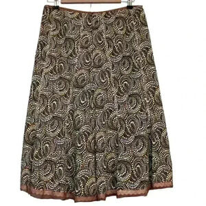 Vintage Y2K Midi Skirt Size 8 100% Cotton Dizzy Lizzie McGuire A-Line Geometric